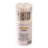 BROCA ACO RAPIDO JOGO 13 PECAS 1,5 A 6,0mm CONEX