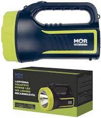 LANTERNA HOLOFOTE POWER LED 265 LUMENS REC (4) - MOR