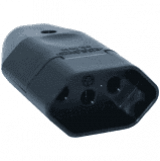 PINO FEMEA 2P + T 10A PRETO TRAMONTINA