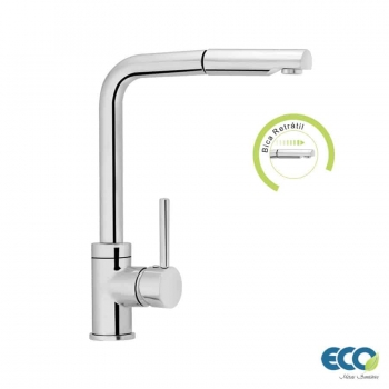 Torneiras Metais  Torneira para Cozinha Gourmet Misturador Monocomando Extensível de 1,2m - Eco Metais