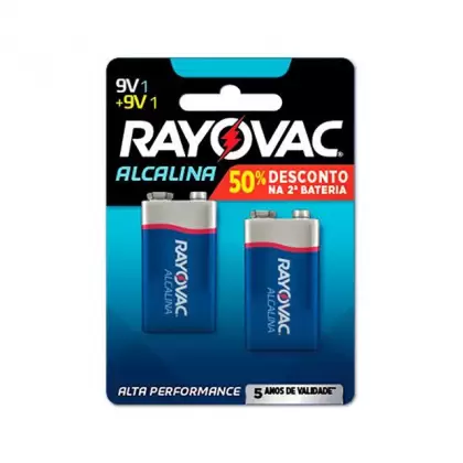 BATERIA 9 VOLTS C/2 - RAYOVAC