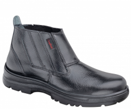 BOTINA DE PROTECAO MOD. ELASTICO/ PRETOSOLA PU 829, PALM.STROBEL, S/ BIQUEIRA N°42