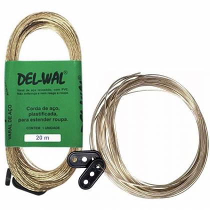 CORDA VARAL ACO REVESTIDO PVC 20M