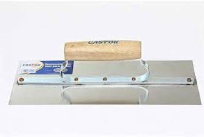 Desempenadeira aco inox p/gesso 5 cravos 12x30cm Castor