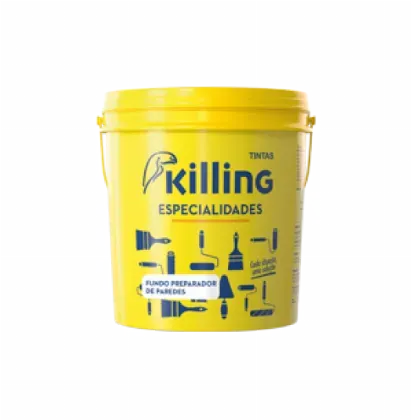 Fundo Preparador de Paredes Killing - Externo e Interno - Disponível em  3,6L E 15L