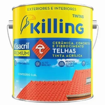 Kisacril Tinta Telha Disponível 3,6L e 18L
