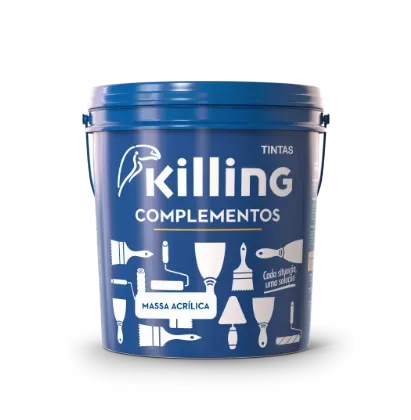 Massa Acrílica Killing  Externo e Interno - Disponível 1,4Kg, 5,6Kg e 25Kg