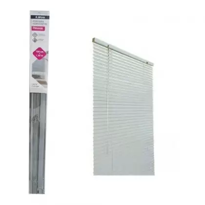 PERSIANA HORIZONTAL PVC 25MM 1,00(L) X 1,30(A) CINZA PRIMAFER