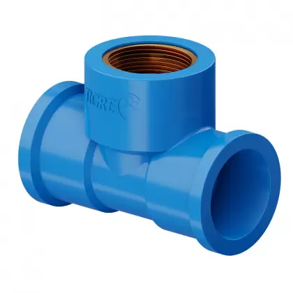 TE AZUL 25 X 1/2 TIGRE BUCHA/LATÃO TIGRE  7897613335161